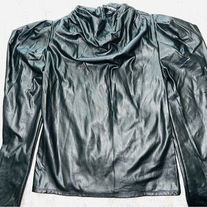 Express Women's Dark Leather top/ shirt